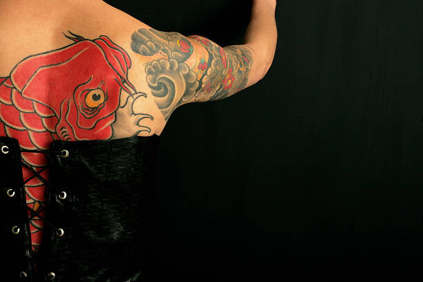 Billede på lærred Corset & tattoo