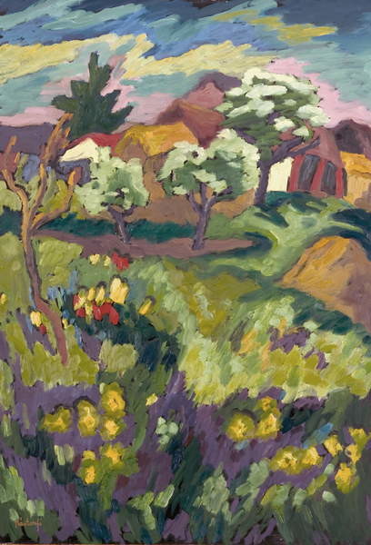 Billede på lærred Garden of my Childhood, 2005