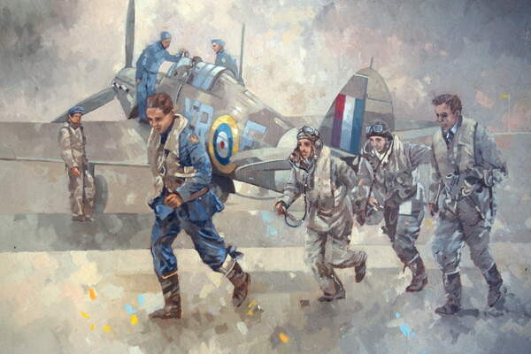 Billede på lærred Hurrican Scamble