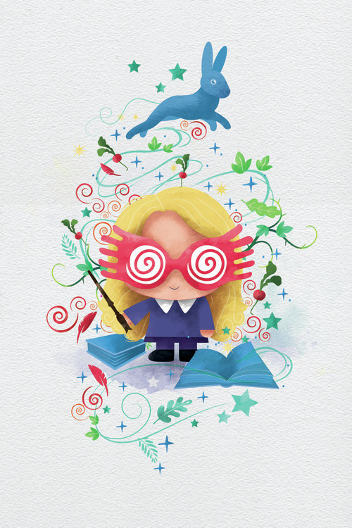 Billede på lærred Luna Lovegood - Chibi
