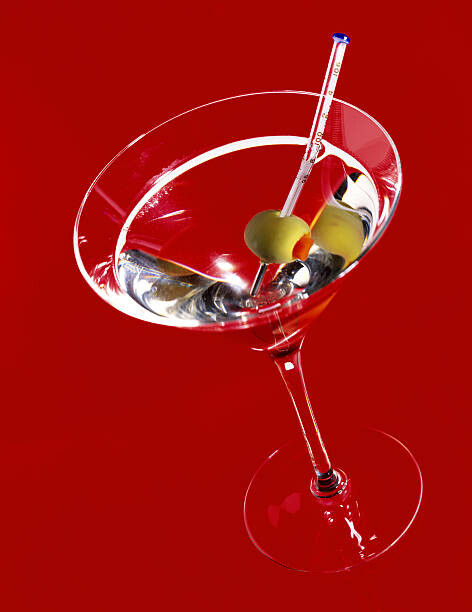 Billede på lærred Martini with olives