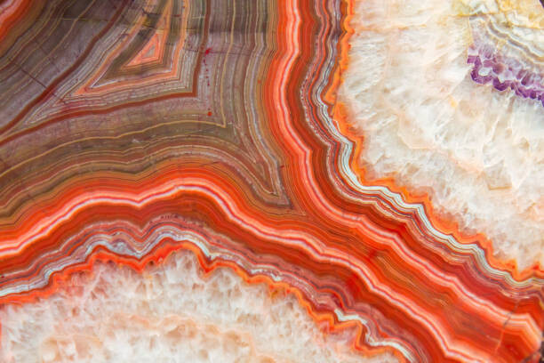 Billede på lærred Red Agate mineral