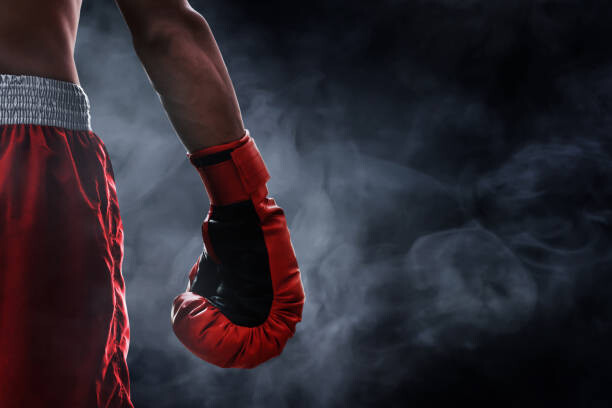 Billede på lærred Red boxing glove