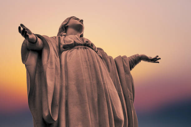 Billede på lærred Virgin Mary Statue