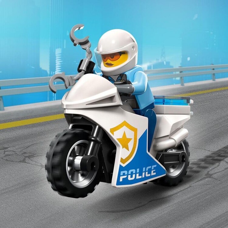 Byggsatser Lego City - Car Chase with Police Motorcycle