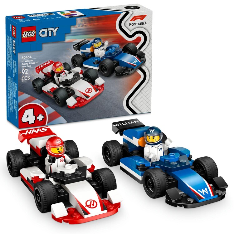 LEGO Lego - City - Williams Racing F1® and Haas F1® race cars 60464