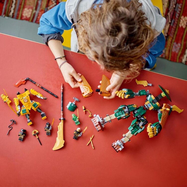 Building Kit Lego Ninjago - Lloyd, Arin, and Their Ninja Robot Team, Posters, gifts, merchandise