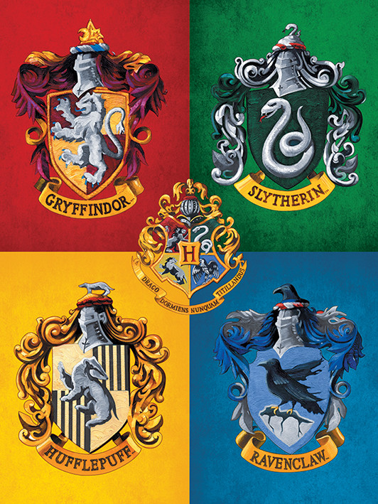 Hogwarts Wappen Poster Leinwand-Druck Bild #71017 50x40cm Harry Potter