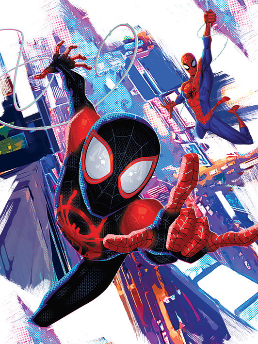 Leinwand Poster Bilder Spider Man A New Universe Duo Wanddekorationen Europosters De