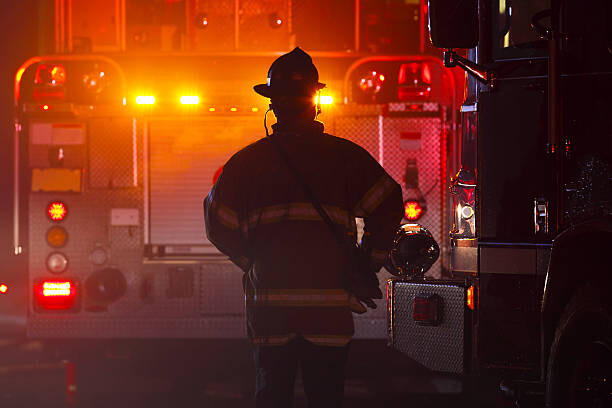 Bild auf Leinwand Firefighter