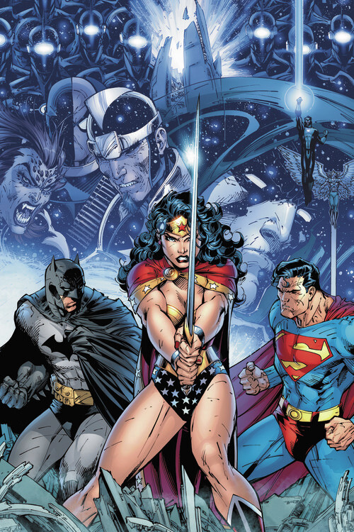 Bild auf Leinwand Justice League - Infinite crisis