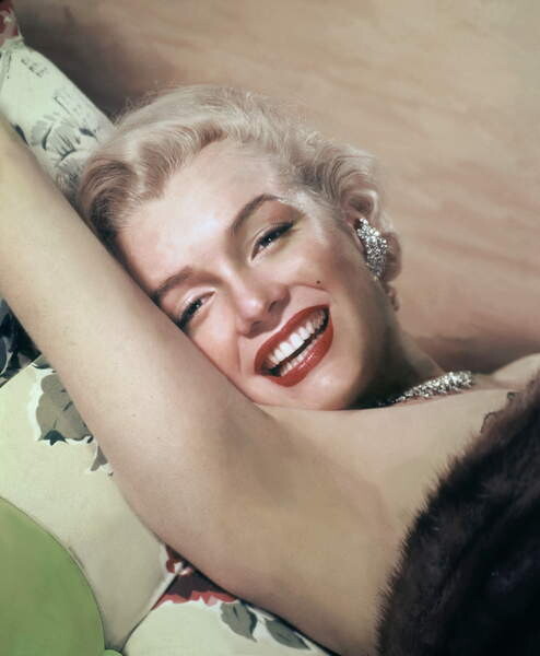 Bild auf Leinwand Marilyn Monroe 1952 L.A. California