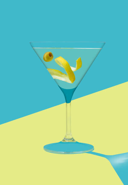 Bild auf Leinwand Martini