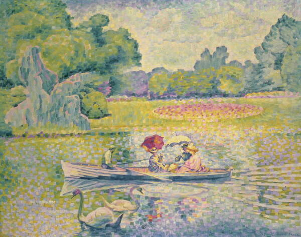 Bild auf Leinwand The Promenade in the Bois de Boulogne, c.1906