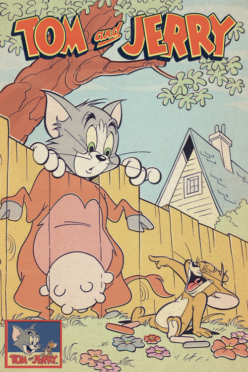Bild auf Leinwand Tom & Jerry - Comics Cover