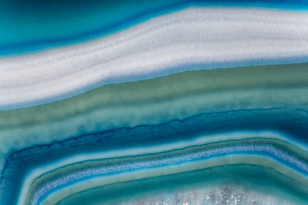 Bild auf Leinwand Wallpaper - Texture - Blue Agate