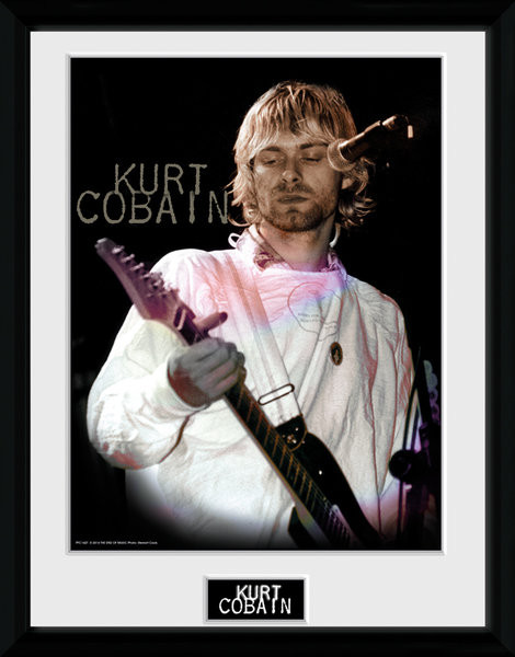 Poster Kurt Cobain - Poster Bianco e Nero