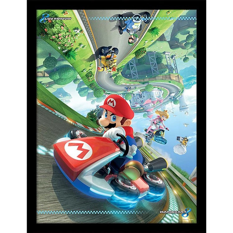 Mario Cart 8 - Flip Poster Incorniciato, Quadro su