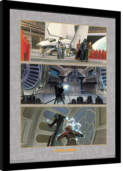 Poster incorniciato Star Wars - The Final Battle