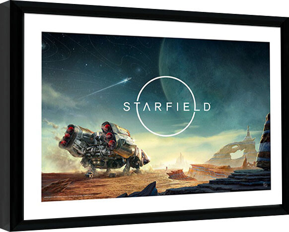 Starfield - Landing Poster Incorniciato, Quadro su