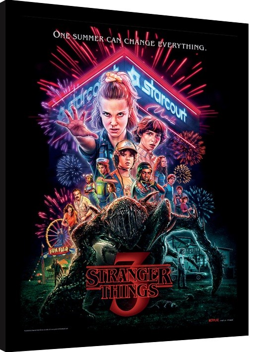 Grupo Erik Poster Stranger Things One Summer con appendi poster a stecche  magnetiche fai da te, 61x91,5 cm : : Cancelleria e prodotti per  ufficio