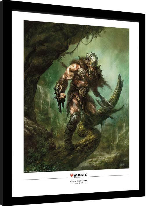 Magic The Gathering - Garruk Wildspeaker rámovaný obraz na zeď | Posters.cz