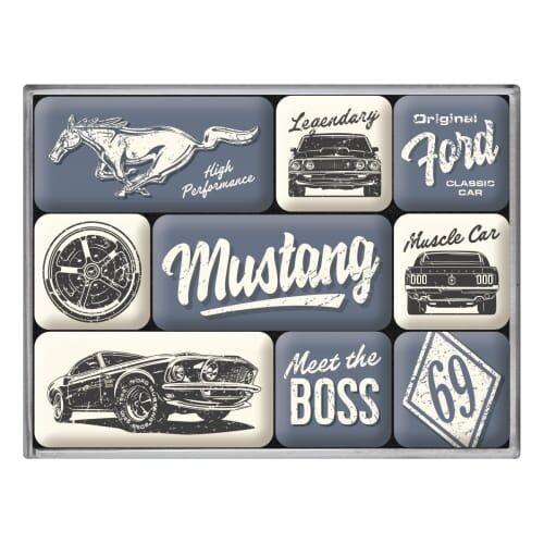 Magnet Ford - Mustang - 1969 - The Boss | Originelle Geschenkideen | Modeschals