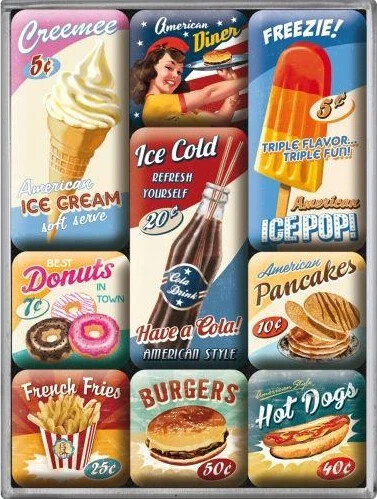 Magnet American food