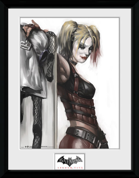 Batman: Arkham City - Harley Quinn Poster enmarcado 