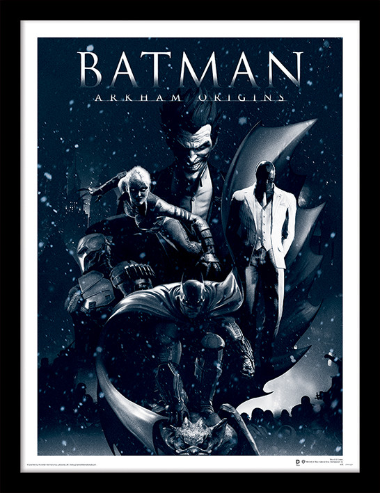 Batman: Arkham Origins - Montage Poster enmarcado 