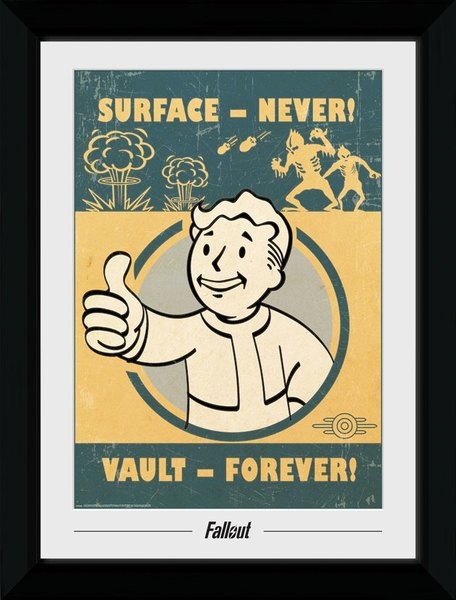 Fallout - Vault Forever Poster enmarcado