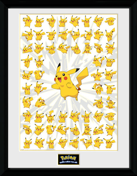 Pokemon - Pikachu Poster enmarcado