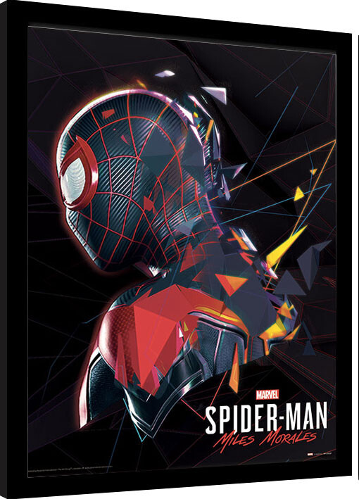 Spider-Man Miles Morales - System Shock Poster enmarcado 