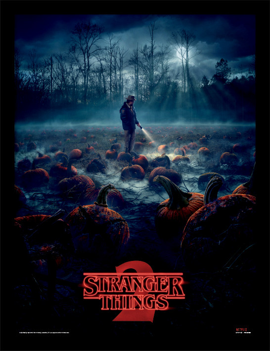 Stranger Things - Pumpkin Patch Poster enmarcado