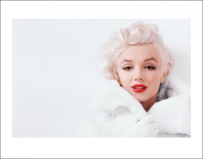 Marilyn Monroe - White Festmény reprodukció