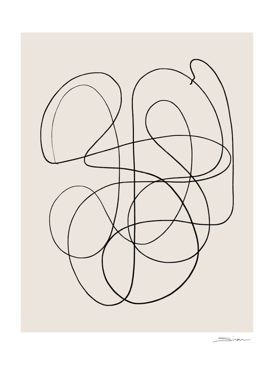 Plakát Abstract scrible, Studio Mottos | Obraz na zeď | 3+1 zdarma ...