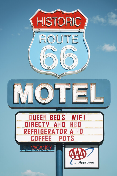 Artă fotografică American West - Motel 66