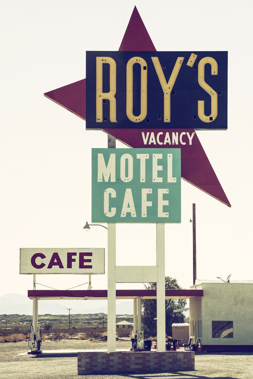 Umělecká fotografie American West - Roy's Motel Cafe