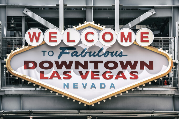 Художествена фотография American West - Welcome to Las Vegas