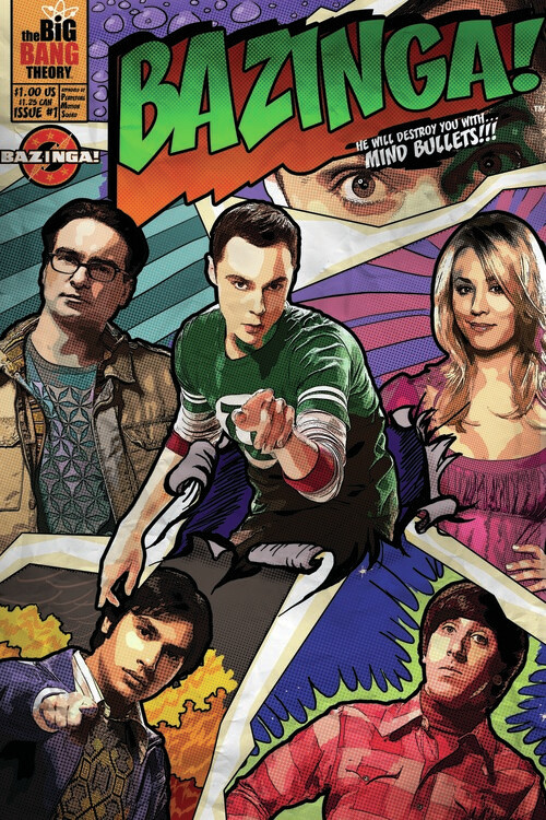 Fotobehang Big Bang Theory - Bazinga