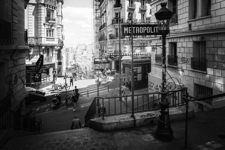 Fotografia artistica Black Montmartre - Paris Metropolitain