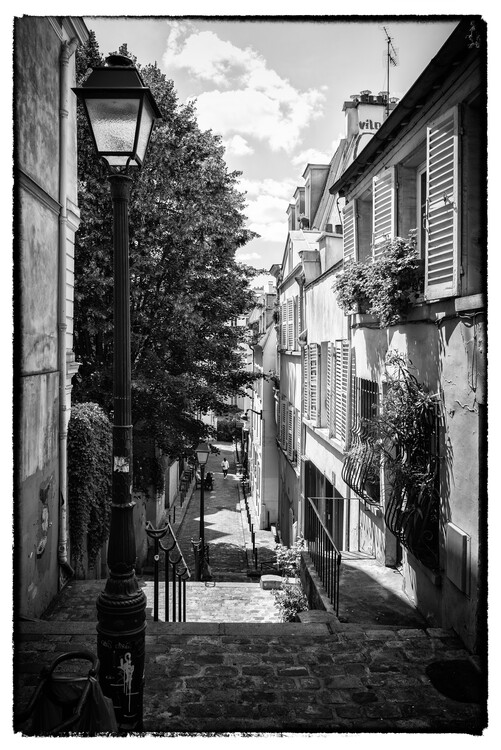 Kunstfotografie Black Montmartre - Parisian Alley