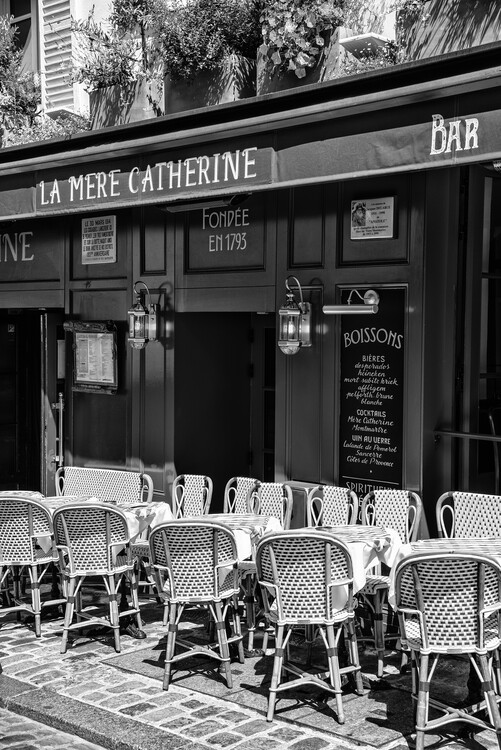 Umělecká fotografie Black Montmartre - Parisian Restaurant