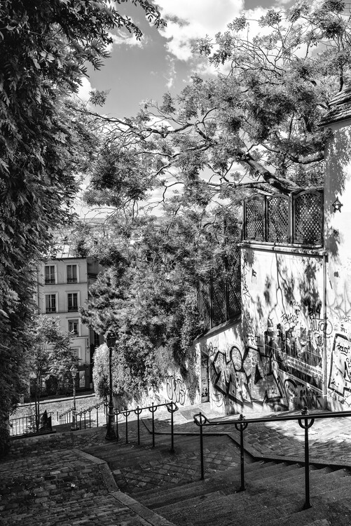 Umělecká fotografie Black Montmartre - Staircases