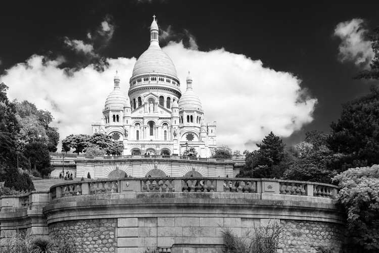 Umělecká fotografie Black Montmartre - The Sacre-Coeur Basilica