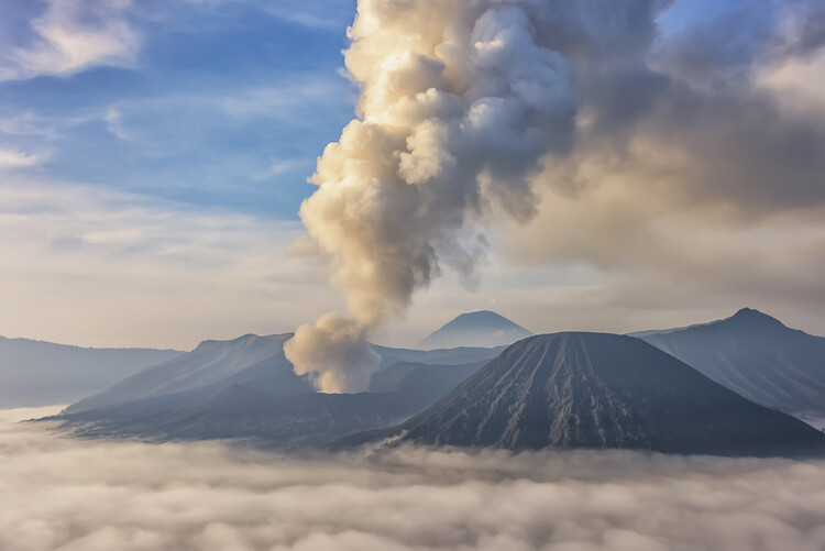 Umělecká fotografie Bromo Volcano