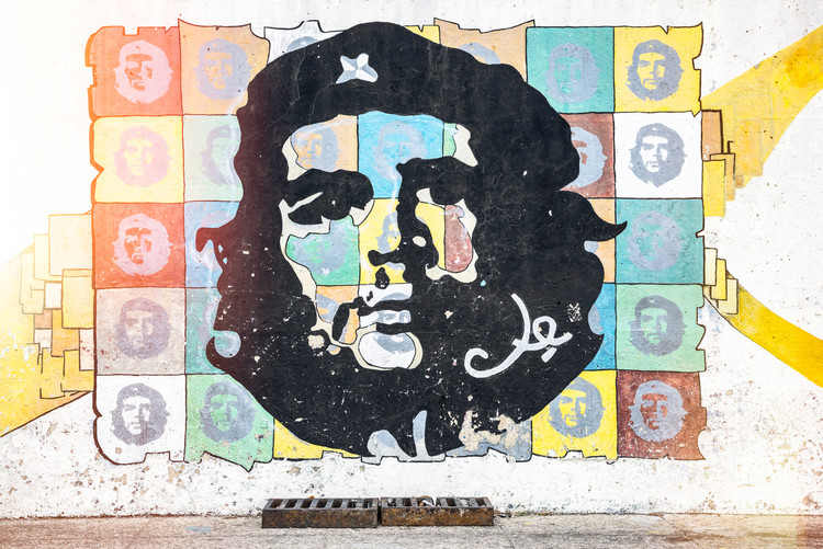 Umelecká fotografie Che Guevara mural in Havana