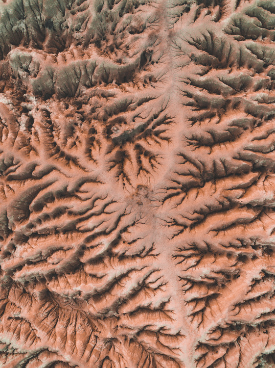 Konstfotografering Eroded red desert