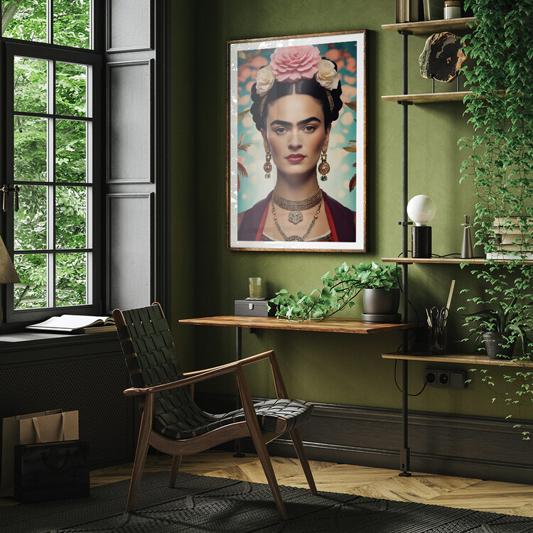 Ilustrace Frida Kahlo - Floral Beauty