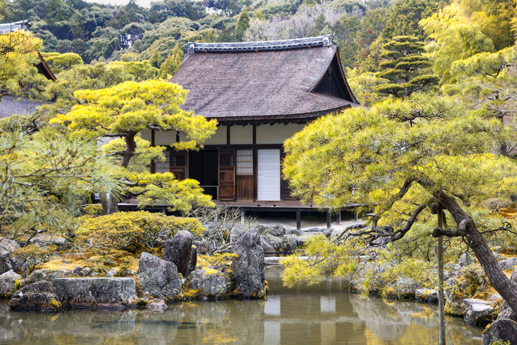 Umělecká fotografie Ginkakuji Temple